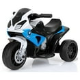 thumbnail image 2 of Topbuy 3 Wheels Bicycle 6V Electric Kids Ride On Motorcycle BMW Licensed Car w/ Music&Light Blue, 2 of 5
