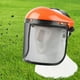 thumbnail image 4 of Casco de motosierra, protección facial de malla para casco de seguridad, malla metálica tosierra, recortadora , tijeras eléctr Gorras naranjas Sunnimix Sombrero protector, 4 of 7