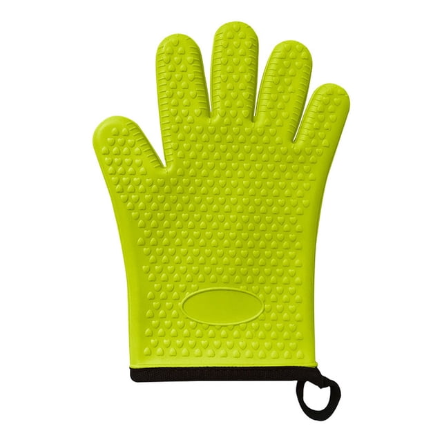 Less Than 5 Bakeware Kitchen Silicone Five Finger Baking Plus Cotton Thickened Non Slip Microwave Oven Mitts