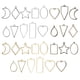 thumbnail image 2 of Marco Colgante En Blanco, 30 Piezas Colgante De Marco Hueco Hueco Geométrico Para Decoración De Teléfono Móvil Para Pulseras ANGGREK Otros, 2 of 8