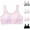 Pink, variant on ATOGUTA Girls Bra Size 12-16 Kids Athletic Seamless Stretchy Crop Tops Dance Yoga Pink