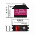 thumbnail image 4 of Waterproof Servo 40Kg High Torque Metal Gear Digital Servo for 1:8/1:10/1:12 RC Car Robot 270, 4 of 5
