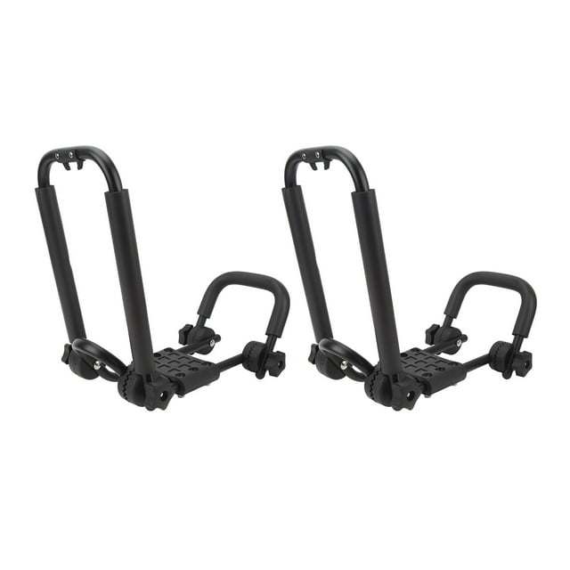 Foldable Kayak Roof Rack, Stably Fixed Canoe Top Mount Carrier Universal Load Bearing Detachable 2pcs Easy Install for Car Boat SUV