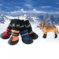 thumbnail image 2 of EFINNY 4PCS Dog Waterproof Shoes Winter Anti-Slip Pet Snow Boots Warm Puppy Booties, 2 of 6
