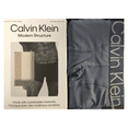 thumbnail image 2 of Calvin Klein Men's Modern Structure Microfiber Boxer Brief, Gray, Size S, 2 of 2