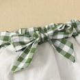 thumbnail image 5 of Loopsun Toddler Girls Summer Sets, Girl's Sleeveless Top And Gauze Bow Skirt Suit Two-piece Set Green 3-6 Months, 5 of 5