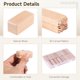 thumbnail image 3 of 48 piezas de sellos de madera para cerámica, 2 x 0,6 pulgadas, herramientas para sellos de madera para cerámica, sellos de bloques de madera con caja de plástico transparente, kit de sellos con patron, 3 of 5