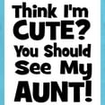 thumbnail image 2 of CafePress - Thinkimcute_Aunt_Black - Cute Infant Bodysuit Baby Romper - Size Newborn - 24 Months, 2 of 3