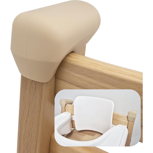 EAZYUP - Protector de cabeza de silicona (juego de 2) para Stokke Tripp Trapp, cojín de seguridad suave para bebé, reposacabezas para bebé que absorbe los golpes