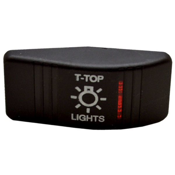 Carling Boat Rocker Switch Cover Actuator TTop Lights Black Lighted