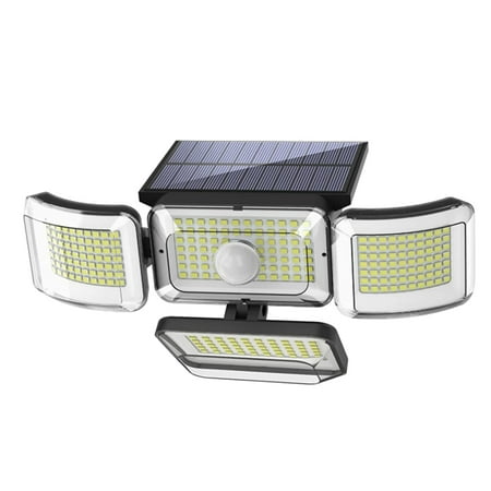 

Solar Lights Outdoor 288 Solar Sensor Lamp 4 Heads Adjustable Motion Sensor Lights 3 Modes Solar Lights IP65 Waterproof Solar Motion Lights Outdoor lights for Garage Yard Patio Garden Pathw