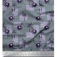 thumbnail image 1 of Soimoi Cotton Poplin Fabric Bird,Coconut Tree & Elephant Kids Print Sewing Fabric Yard 42 Inch Wide, 1 of 1