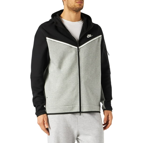 Nike Sportswear Tech Fleece Full-Zip Hoodie Heather Grey/Black –