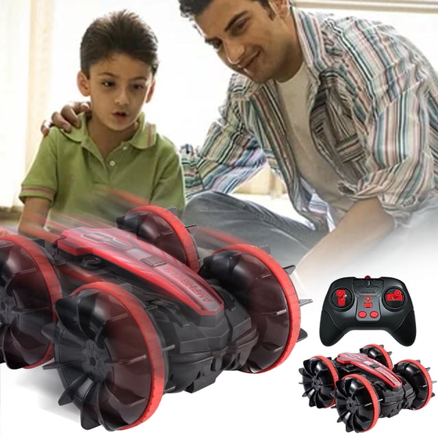 Remote Control Car for Kids - Off-Road 4WD Vehicle Toy with All-Terrain Stunt Capabilities and RC Boat Compatible