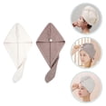 thumbnail image 4 of Toalla para secar el cabello y turbante de microfibra, gorro absorbente para mujer de secado rápido., 4 of 5
