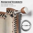 thumbnail image 2 of Outdoor Curtains for Patio Waterproof, Western Star Vintage Outdoor Privacy Panels Grommet, Country Texas Stars Buffalo Plaid Brown Blackout Outside Curtains for Porch/Cabana 54"x108", 1 Panel, 2 of 8