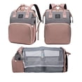 thumbnail image 1 of Mochila para pañales Fandiar con cambiador rosa, 1 of 7