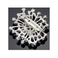 thumbnail image 3 of Ramillete de boda para mujer, broche de hoja de flor elegante con perlas de imitación de cristal transparente para mujer, novia, 3 of 3