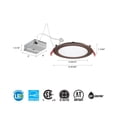 thumbnail image 3 of Lithonia Lighting Wf6 Ll Led 90Cri M6 Wafer Led Integrated Recessed Fixture 6", 3 of 7