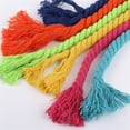 thumbnail image 4 of Yazoeia 3.28 Yards Natural Twisted Cotton Rope, Macrame Cord Natural Cotton Rope, 3 Strand Solid Colors Braided Cotton String for Craft Knitting Thread Wall Hanging and DIY Crafts, 20mm, 4 of 8