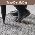 thumbnail image 4 of SIXHOME 2'x6' Runner Indoor Door Mat Welcome Mat Non Slip Woven Texture Low Profile Dirt Traper Entryway Runner Rug for Inside Entry Garage Kitchen Hallway Patio Gray, 4 of 9