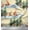 Light Yellow, variant on Soimoi White Cotton Voile Fabric Fox & Pine Tree Fabric Prints By Yard 42 Inch Wide