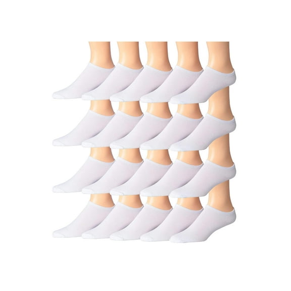 James Fiallo Men's 20 Pairs Classy Extra Lightweight Colorful Patterned Low Cut/No Show Socks (MN06-20)