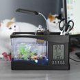 thumbnail image 3 of Acuario multifuncional USB recargable Mini Fish Tank con función de reloj LED Light Black Unbranded JY05831-02, 3 of 7