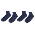 thumbnail image 2 of Wide Grips Non Slip Breathable Loose Fit Socks for Obese Dark Blue 2-Pairs, 2 of 7