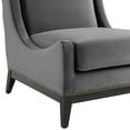 thumbnail image 6 of Modway Confident Upholstered Performance Velvet Lounge Chair in Gray, 6 of 7