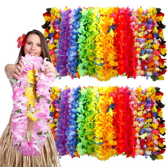 Regalos de fiesta de luau tropical Hawaiian Lei AMAZING TIME, 150 unidades