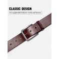 thumbnail image 3 of Timarkment Mens Belt Leather Belts for Men Brown Black Belt for Work or Casual, 3 of 8
