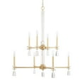 thumbnail image 1 of 419781CG-Capital Lighting-Milan - 2-Tier Chandelier 8 Light Capital Gold Steel - in Transitional, 1 of 2