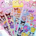 thumbnail image 4 of 20 hojas de pegatinas de Sanrio de Hello Kitty, Cinnamoroll, Kuromi, My Melody, pegatinas láser, papelería, juguetes para niños al por mayor., 4 of 6