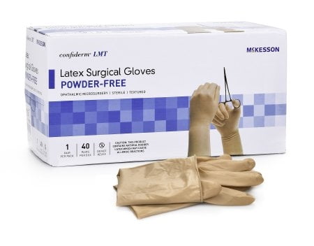 Surgical Glove McKesson Confiderm LMT Sterile Beige Powder Free Latex ...