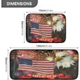 thumbnail image 2 of SKYSONIC Fireworks American Flag Bald Eagle Kitchen Mats and Rugs Fourth of July Floor Runner Area Rug Washable Carpet Perfect for Living Room Bedroom Entryway 20x28inches + 20x47inch, 2 of 7