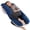 Dark Blue & Grey, variant on Pregnancy Pillows With Velvet Removable Cover