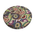thumbnail image 2 of Round Bar Stool Seat Covers, Colorful Mandala Spiral Pattern Elastic Round Chair Cover Stool Seat Slipcover Bar Stool Cushions Round Pad for 12-14 inch, 2 of 7