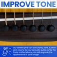 thumbnail image 2 of Bridge Pins Crosby Slotted Pure Ebony para guitarra de 6 y 12 cuerdas, 2 of 9