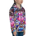 thumbnail image 3 of Kids Kirby Hoodie 3d Printed Zip Up Hooded Sweatshirt With Pocket For Boys Girls, 3 of 7
