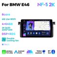 thumbnail image 3 of Radio estéreo para coche de 2 din, 4G, Full Netcom, reproductor multimedia con pantalla táctil 2K, Android AUTO para BMW E46 M3 318/320/325/330/335, 3 of 5