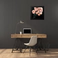 thumbnail image 4 of Borges, Victoria 20x20 Black Modern Framed Museum Art Print Titled - Peachy Blooms II, 4 of 5