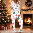 thumbnail image 6 of successthop Christmas Pjs Women Merry 2 Piece Tree Long Sleeve Party Reindeer Shirts Gifts Pants Holiday Loungewear, 6 of 6