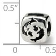 thumbnail image 4 of Reflection Beads Sterling Silver Reflections Pisces Zodiac Antiqued Bead, 4 of 4