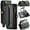 Black, variant on Crossbody for iPhone 11 Pro Case Wallet【RFID Blocking】with 7-Card Holder Zipper Bills Slot, Soft PU Leather Magnetic Shoulder Wrist Strap for iPhone 11 Pro Wallet Case Women