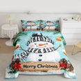 thumbnail image 2 of Manfei Christmas Snowman Child Bedding Comforter Set, Rustic Farmhouse Flower Twin Comforter Sets, Winter Western Festival Reversible Bedding Set, Super Cozy Room Decor, 2-Piece, 2 of 8
