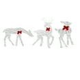 thumbnail image 3 of Lot de 3 Décorations de Noël Lumineuses en Forme de Cerf, Ensemble Familial, Décoration de Cour Extérieure avec Lumières LED, Nœuds Rouges, Décoration de Jardin Mère-enfant, Renne pour Décoration de J, 3 of 14