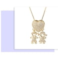 thumbnail image 5 of European American Sweater Chain Creative Zircon Boy And Girl Pendant Necklace(SIZE:B), 5 of 5