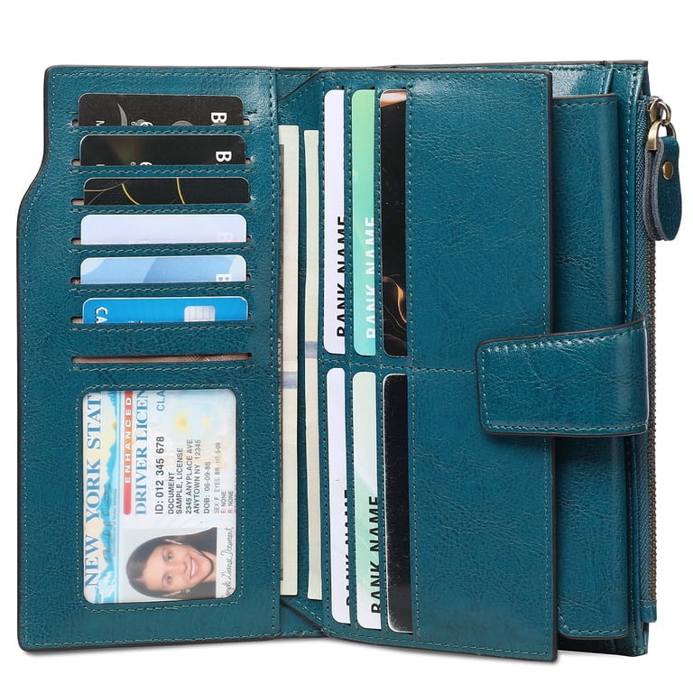 Sendefn Women's Genuine Leather RFID Wallet, Large Capacity photo 7