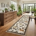 thumbnail image 2 of Garvee 2x6 Tiger Runner Rug Washable Rug, Tropical Jungle Plant Printed Rugs Non Slip Non Shedding Indoor Rug Carpet for for Hallway Kitchen Entryway, Camel, 2 of 8